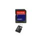 SanDisk microSDHC 8GB + SD Adapter 2