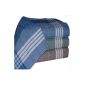 Tobeni® 20 men's handkerchiefs for work Arabias Blue Brown Green 40 x 40 cm