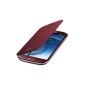 itronik® Flip Cover Protective display cover for Samsung Galaxy S3 SIII I8910 Mini Red (Wireless Phone Accessory)