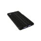 iGadgitz Black Tire Cover Case Silicone Case Cover for Sony Xperia Z1 L39H C6903 C6906 C6902 Honami C6943 Jellybean Android 4.2 Smartphone Mobile Phone + Screen Protector (not suitable to F Z1 Mini) (Wireless Phone Accessory)