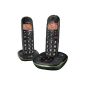 Doro Phone Easy 105WR fixed wireless phone Black (Twin Pack) (Electronics)