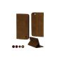 Media Devil Apple iPhone 6 leather sleeve (Rustic Brown [Special Edition]) - Artisancover shell made of genuine leather with integrated European state and business card slots (Wireless Phone Accessory)