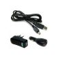 4in1 ACCESSORIES SET: Power Adapter USB Charging Cable Car Cable Data Cable Adapter for Garmin Nuvi Nuvi 2495LMT 2595 2595LMT 250-W 2495-LMT 2595 LMT 250W 2595LMT 265T 265WT 350-T 2595-LMT 265-T 265-WT 350-T (electronics )