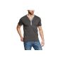 TOM TAILOR Mens T-Shirt Double Layer Henley / 501 (Textiles)
