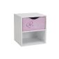 Worlds Apart 71EFB01 bedside table with flower design for girls from 18 months (household goods)