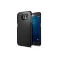 Galaxy hull S6, Spigen® [Perfect Fit] Hull Galaxy S6 Fine ** NEW ** [Thin Fit] [Smooth Black] Hard Case / Fine / Perfectly Adjusted for Galaxy S6 - Smooth Black (SGP11308) (Wireless Phone Accessory)