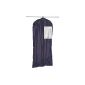 WENKO 3792660100 Garment bag Comfort, plastic - PEVA, Blue (Luggage)