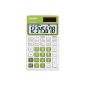 Casio SL-300NC-GN calculators in trendy color, 8-digit extra big LC display, green (Office supplies & stationery)