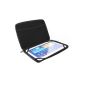 Hard shell case with nylon surface for Tablet PC Size 10.1 inches (25,65cm) - for max.  Dimensions of 262 x 180 mm - Protective Cover in Black (Electronics)