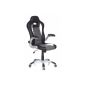 HJH OFFICE 621 710 swivel chair / office chair RACER SPORT black / gray (household goods)
