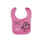 Baby Bib with print Give me food and no one gets hurt and your child / in 4 color names (Baby Product)