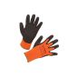 Kerbl 297381 Power grave thermal knitted glove Latex with acrylic lining Size: 7, orange (Misc.)