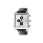 James Tyler Men's Wrist Watch, Quartz Chronograph, Square Brushed Stainless JT710-3 (clock)