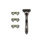 SHAVE-LAB - ZERO - Starter Set Shaver with 4 blades (Black Edition with P.4 - for men) (Health and Beauty)