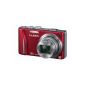 Panasonic Lumix DMC-TZ22EG-R Digital Camera (14 Megapixel, 16x opt. Zoom, 7.5 cm (3 inches) touch LCD screen, GPS, Full HD, 3D, image stabilized) Red (Electronics)