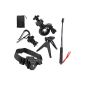 pangshi® helmet Tripod Mount + monopod for Sony Action Cam HDR-AS15 AS20 AS30V AS100V (Electronics)