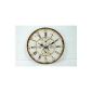 Vintage wall clock Chateau Laurent chronometer - 28cm - Clock for Kitchen Corridor Living Garden - Rose cottage style country house