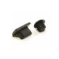 Dust protection caps set for mobile phones with microUSB and headphone port - black (Electronics)