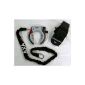AXA Defender frame lock silver / black + Einsteckkette 1.00 m + bag for chain (Misc.)