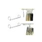 MIU COLOR® Closet Hanger From Stainless Steel Storage And Organization For Clothing Gain Place In The Closet Lot Of 2