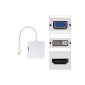 BlueBeach - Mini DisplayPort (3 in 1) Thunderbolt to HDMI / DVI / Display Port VGA adapter cable for Apple MacBook MacBook Pro Mac mini MacBook Air, the adapter 3 in 1 Mini DP to DVI + HDMI + DP DisplayPort Converter for Mac ( electronic devices)
