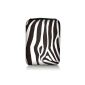 Luxburg® Design Case Cover Sleeve Case for ebook reader and tablet PC to 7 inches Design: Zebra