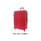 great color red suitcase