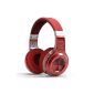 Bluedio HT (Shooting Brake) without Bluetooth 4.1 stereo headset wire (Red) (Electronics)