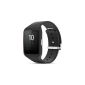 Sony SmartWatch 3 SWR50 (1.6 inch LCD display, 1.2GHz quad-core processor, Android Wear) Black (Wireless Phone Accessory)