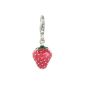 Quiges Charms Plated Strawberry for Charm Bracelet (Jewelry)