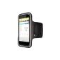 kwmobile® bracelet for sports and jogging LG Google Nexus 5 with compartment for keys and practical scratch Black (Wireless Phone Accessory)