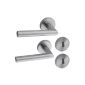 Door handle door handle door hardware Set brushed stainless steel (various types) (tool)