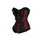 Dissa Beautiful Bowknot Décor Deman corsage corset, red (Textiles)