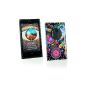 Me Out Kit FR TPU Gel Case for Nokia Lumia 1020 - colored / black colorful Indian motif (Wireless Phone Accessory)