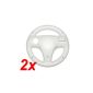 2x steering wheel Steering Wheel for Wii Remote WHITE - RBrothersTechnologie (video game)