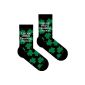 Irish fun socks with shamrocks (Textiles)