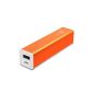 External Battery, 3200mAh JETech® ultracompact dual USB output Portable Power Bank External Battery Charger for iPhone 6/5/4, iPad, iPod, Samsung devices, smart phones, tablet PCs (Orange) (Wireless Phone Accessory)