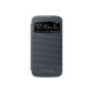 Original Samsung EF-CI950BBEGWW Flip Cover (compatible with Galaxy S4) in black (Wireless Phone Accessory)