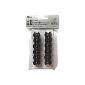 12 piece Mini hair clips Zopfclips black (matte), grasping clasps surfers, hair clips chambers in SB Pack, 2203