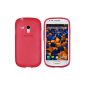 mumbi TPU Cases Samsung Galaxy S3 Mini Case transparent red (Wireless Phone Accessory)
