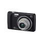 Casio QV-R300 digital camera (16.1 megapixels, 6.9 cm (2.7 inch) display, 5x opt. Zoom, HD video recording, 26mm wide-angle lens) black (Electronics)