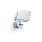 Steinel sensor LED spotlight XLED Home 1 silver, LED Spotlight with 140 ° motion detector and max.  14 m range, 920 lumens brightness, light color 6700K cool white, 002688 (Garden & Outdoors)