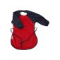 Silly Billyz - Bib - Cotton Long Sleeve and Collar Anti-Leak - Easy Eater - 12-36 months (Baby Care)