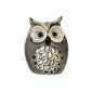 . Wind light owl bulgy 14cm various colors, color: gray
