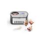 Klarstein icemaker Snowberry & Choc ice cream machine stainless steel with compressor (self-cooling, for 1.2 liters of ice cream, ice cream in 30-40 minutes, with cooling hold function, incl. Recipes for sorbets and yoghurt ice milk) silver