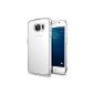 Spigen ® protective sleeve Samsung Galaxy S6 shell ULTRA HYBRID [Air-Cushion edge protection technology - Bumper Case] ​​- Case Samsung Galaxy S6 / SVI, transparent back cover - Crystal Clear [Crystal Clear - SGP11317] (Wireless Phone Accessory)