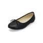MQ23 ladies comfortable shoes - Ballerinas with Decorative bow MQ1512 (Textiles)