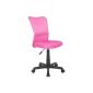 SixBros.  Office chair swivel chair desk chair Pink - H-298F / 1412