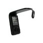 iGadgitz genuine Napa Leather Case Cover Skin Case hinged in black for MP3 player Sony Walkman NWZ-E453 / E454 / E455 / E463 / E464 + screen protector (accessory)