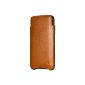 Issentiel Paris - Case for iPhone 5 / 5S / 5C Leather Cognac / Chocolate - Elegance Collection (Accessory)